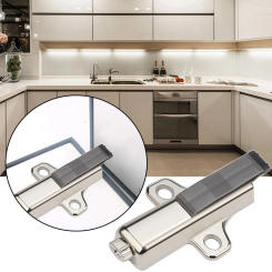 Zinc Alloy Universal Door Damper Buffer Hardware Kitchen Cabinet Mute Door Bumper Cabinet Door Closing Shock Absorber Silencer