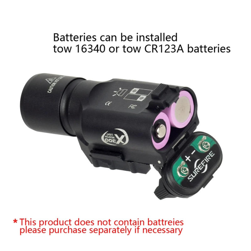 Description Picture 6 of itemUS Warehouse Tactical Surefire X300 Ultra Pistol Gun X300U Handgun SF Scout Flashlight for Glock 17 19 CZ-75 Weapon Lights