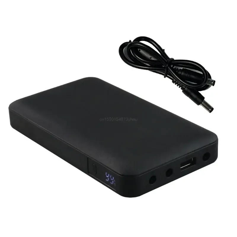 Description Picture 2 of item10000mAh UPS Desktop Battery Backup 25W 4Outlets Home & Office Uninterruptible Power Supply,5V 6V 9V 12V with 5.5x2.1mm Cable