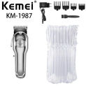 kemei electric hair clipper KM-1987  fast charging and 5 hours long time working  Metal casing salonprofessional trimmer barber