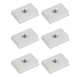 6 Pcs T-Slot Nuts, M8 T-Rail Sliding Nuts, Aluminum Slot Nuts, Track Sliding Nuts,Furniture Slot Nuts For Slot Fastening