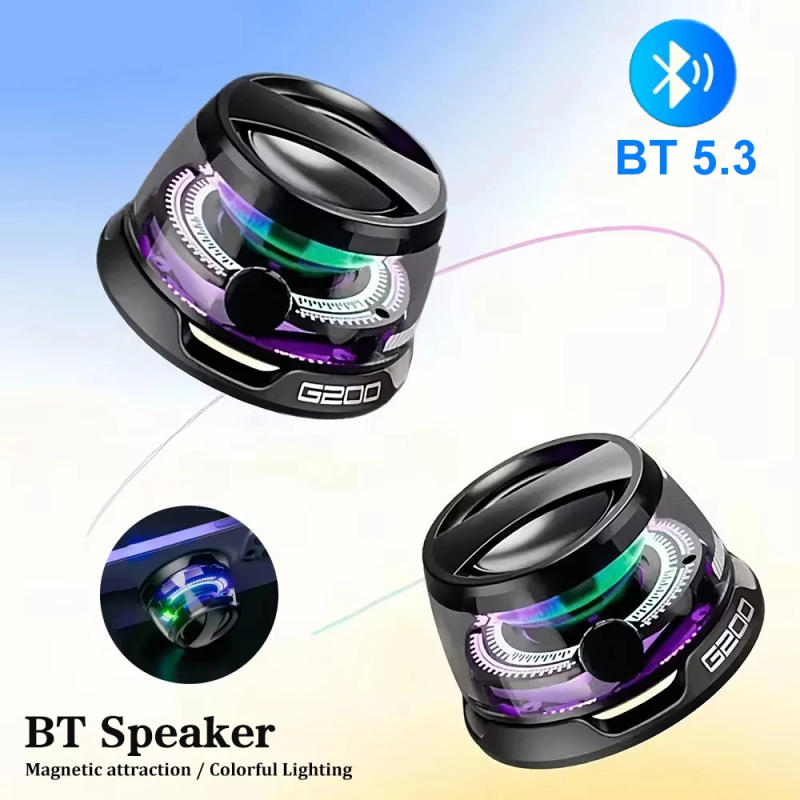 Description Picture 4 of itemMagnetic Bluetooth Speaker Portable Bluetooth V5.3 Speaker Mini RGB Speaker Wireless Sound Box with Phone Holder Birthday Gifts