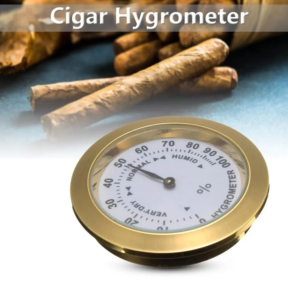 Description Picture 2 of itemMini Cigar Hygrometer Moisture Meters Cigar Accessories Tobacco Pointer Hygrometer For Humidor Smoking Humidity Sensitive Gaug