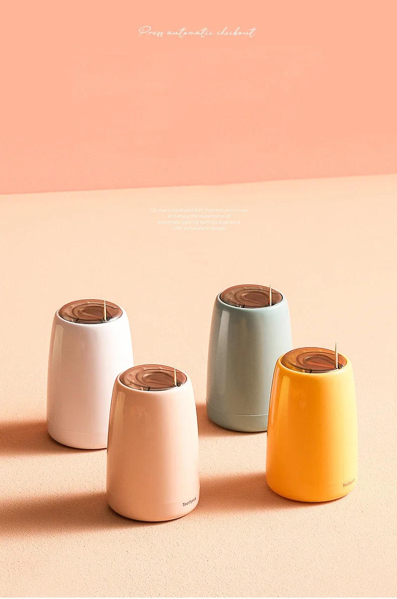 Description Picture 4 of itemGIANXI Automatic Pop-up Toothpick Jar, Creative and Portable Toothpick Box for Home, One-Press Pop-up Toothpick Holders
