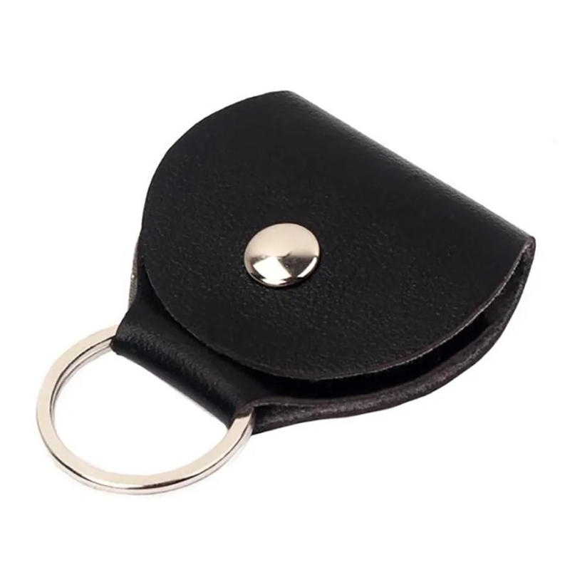 Description Picture 5 of itemGuitar Pick Holder Plectrum Bag Case 6 Pack Leather Keychain Plectrum Cases Mediator Bank Cow Leather 1-3 Pcs Guitar Picks