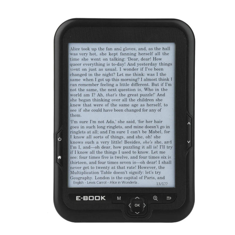Description Picture 5 of itemEBOOK Reader EInk 6 Inch Ereader 600 X 800 Resolution Display 300DPI Blue Cover (Black 8G)