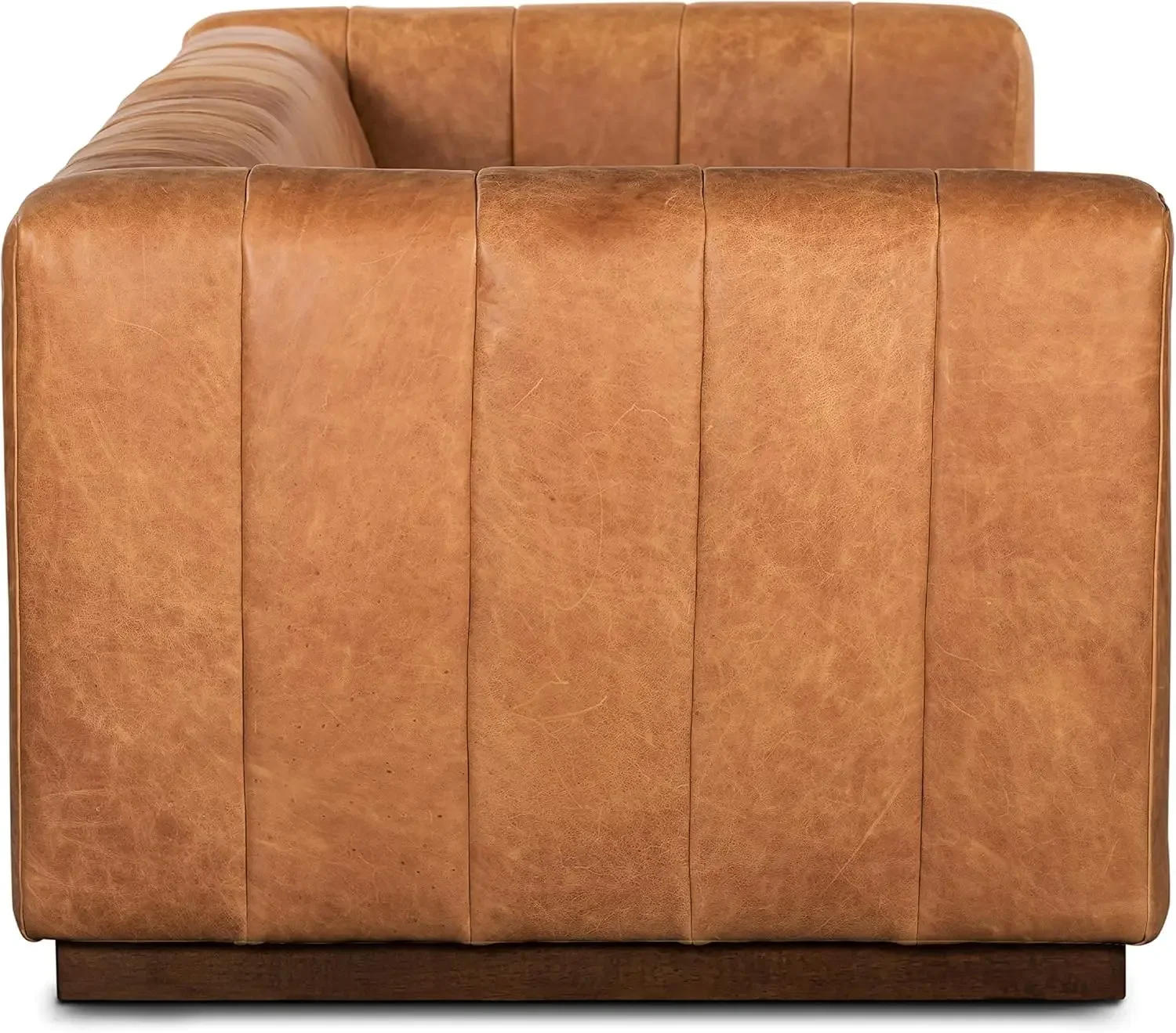 Description Picture 6 of itemLiving Room Sofas 86" Sofa in Full-Grain Pure-Aniline Leather in Cognac Tan 37.5"D X 85.5"W X 27.5"H Arrives Fully Assembled
