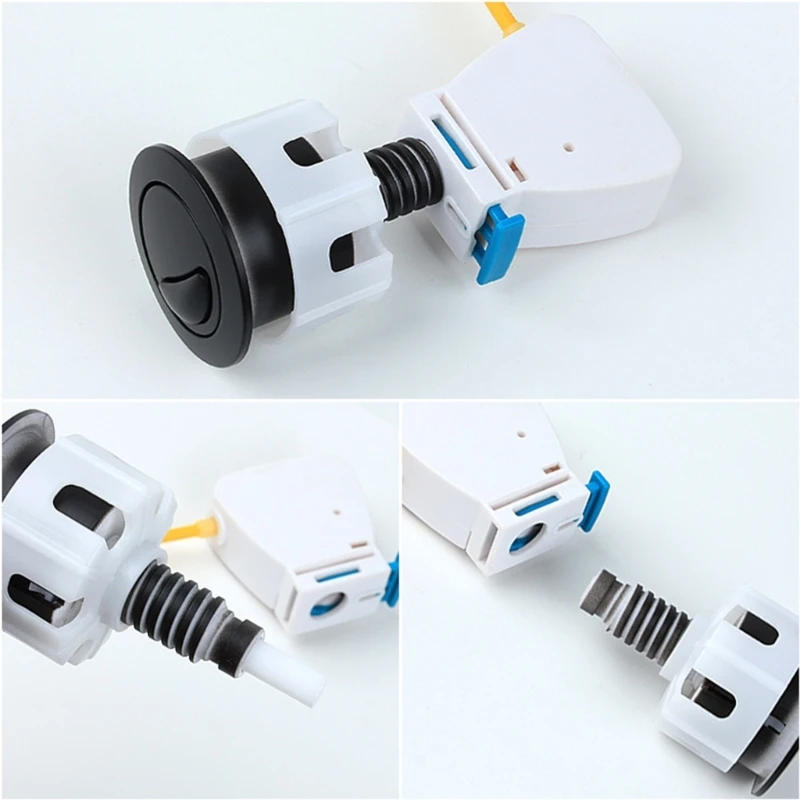 Description Picture 5 of itemY1UB 2pcs Toilet Push Button Adjustable Top Push Button Toilet Button Replacement for Most Double Flush Toilet Durable