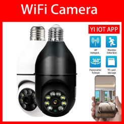 New WiFi 1080P Surveillance IP Camera E27 Bulb Google Auto Tracking Night Vision Full Color Video Security Baby Monitor Indoor