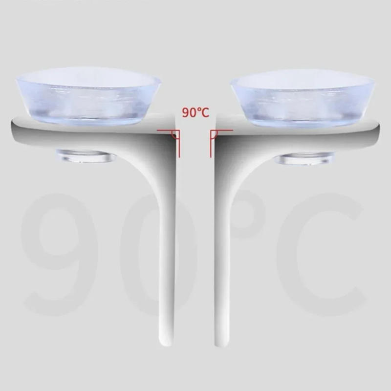 Description Picture 5 of item20Pcs Right Angle Glass Shelf Suction Cup Fixing Support Clip Bracket Clamp Holder For Board Cabinets Wardrobes Furniture