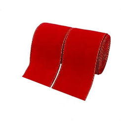 Christmas Ribbon Bow, Red Velvet With Gold Trim Decorative Ribbon 2.5 Inch halloween outdoor decorations christmas decorations