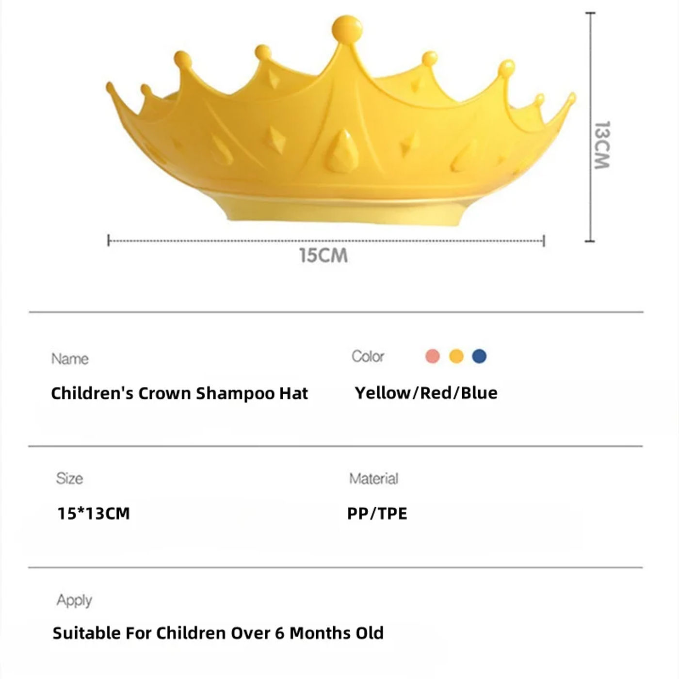 Description Picture 5 of itemShampoo God Eye and Ear Protection Silicone Shampoo Hat Baby and Child Waterproof Shower Shampoo Hat