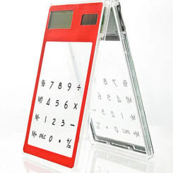 Durable Solar Calculator Transparent 8-digit Solar Power Supply Calculator with Lcd Display for Home School