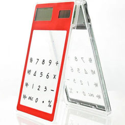 Durable Solar Calculator Transparent 8-digit Solar Power Supply Calculator with Lcd Display for Home School