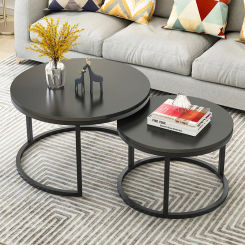 EA Tea Table Living Room Creative Home Circular Set Small-Sized Iron Table
