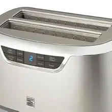 Description Picture 5 of itemElite Toaster 4 Slice Long Slot Auto-Lift Stainless Steel Adjustable Browning Defrost Digital Countdown Timer Retractable Cord T