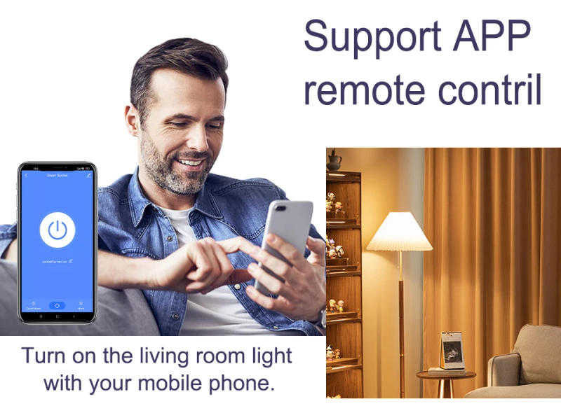 Description Picture 6 of itemSIXWGH Smart Home Socket WiFi 16A EU/FR Plug Outlet Cozylife Remote Control Timer Power Monitor Support Voice Google Home Alexa