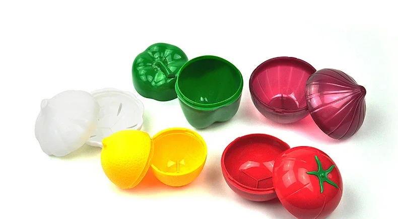 Description Picture 3 of itemFood Savers Avocado Keepers Storage Container for Onion Lemon Pepper Tomato Garlic Creative Kitchen Refrigerator Gadget