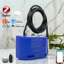 Tuya Zigbee Smart Temperature Switch with Sensor Smart Life APP Passive Dry Contact Relay 85-250V 10A 2000W Alexa Compatible