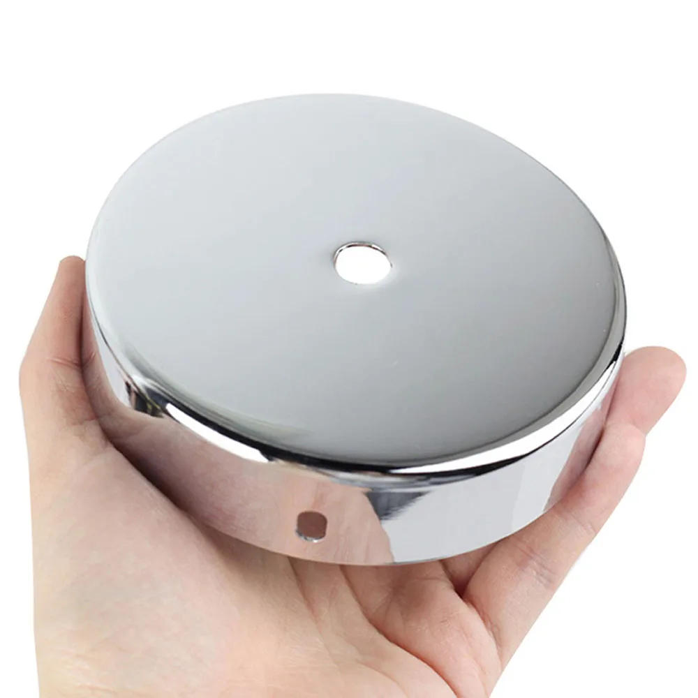 Description Picture 5 of itemBlack White Silver Bronze Ceiling Plate Wall Sconce Mount DIY Light Fittings Lamp Base Vintage Pendant Lamp 8/10/12cm Disc Base