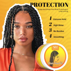 Sevich Broken Braiding Gel Anti-Hair Loss Hair Braiding Gel Tames Frizz Edges Control Gel Braid Hair Styling Wax Cream