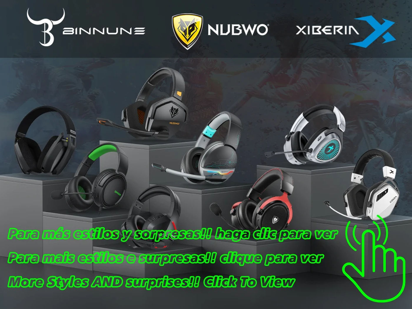 Description Picture 2 of itemNUBWO Dual Gaming Headset 2.4G DongleUSB Bluetooth 5.3 Technology With Noise Canceling Microphone For PS5 PS4 PC Mobile Switch ﻿