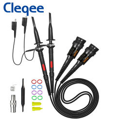 Cleqee P2060 P2100 P2200 DC 60MHz 100MHz 200MHz X1/X10 Oscilloscope Probe For Tektronix HP BNC Test Lead Kit