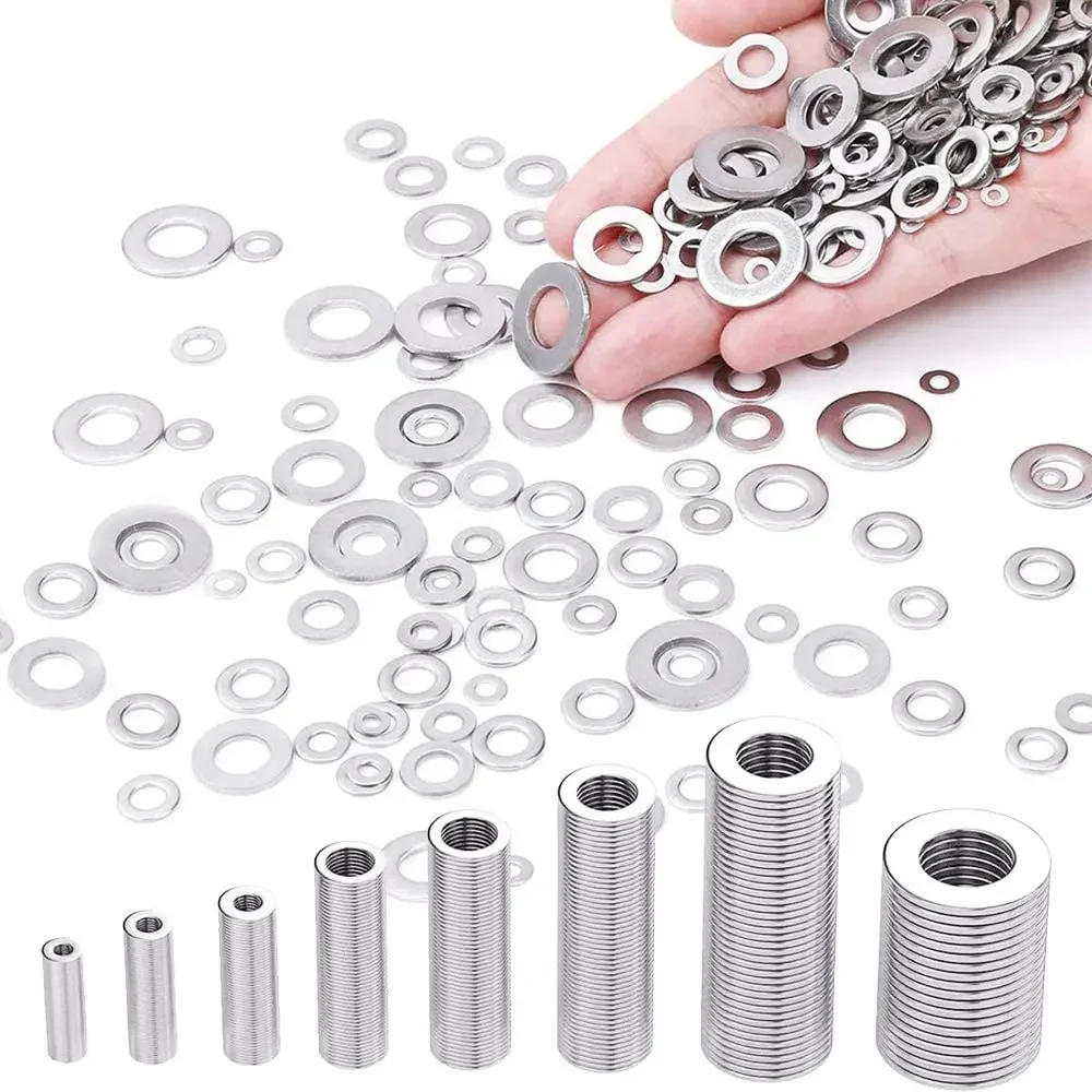 Description Picture 4 of item180pcs Stainless Steel Sealing Solid Gasket Washer M2 M2.5 M3 M4 M5 M6 M8 M10 Sump Plug Oil For General Repair Seal Ring Set