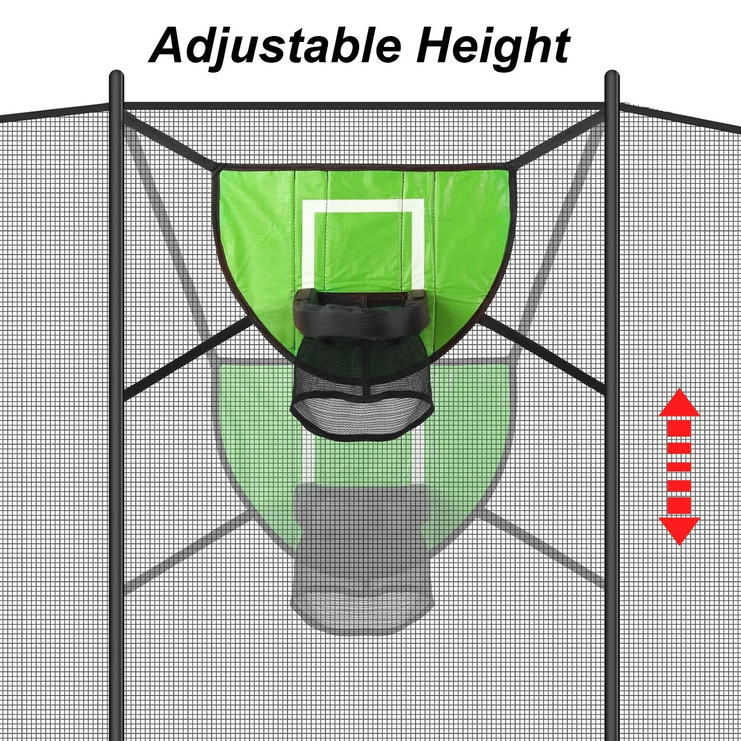 Description Picture 5 of itemTrampoline Basketball Hoop Set Mini Basketball Hoop for Kids Waterproof Sunscreen Soft Material Basketball Goal Set For Children