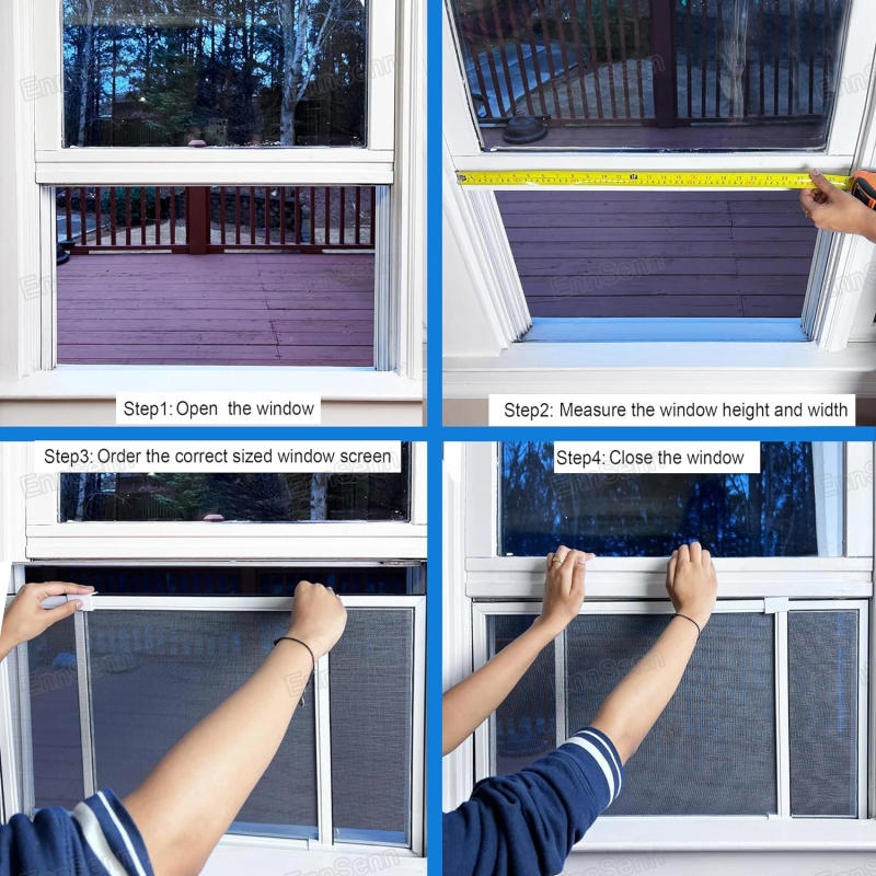 Description Picture 4 of itemExpandable Window Screen, 2 Way Adjustable Replacement Screen for Windows, Anti Mosquito Net Mesh With Easy DIY Installation