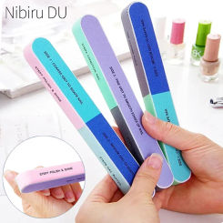10/1pcs Nail File Seven Sided Polishing Tools Manicure Pedicure Professional Files Nail Art Sanding Buffer Block Nail Tools