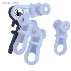 50PCS plastic curtain track pulley old-fashioned curtain bead roller hook wheel window decoration hardware accessories