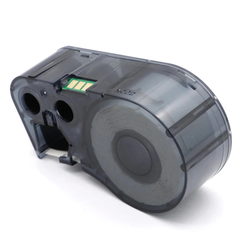 Description Picture 6 of itemCompatible MC1-1000-595-WT-BK Cartridge Ribbon, Vinyl Labels Tape, Black on Yellow Red Printer BMP-41 BMP-51 BMP-53 Chip 25.4mm