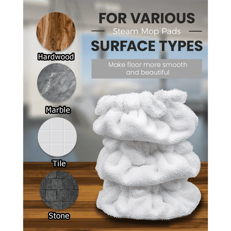 Description Picture 6 of itemA52Q-For Dupray Neat Steam Cleaner- Small Triangle Bonnets Reusable Steam Mop Pads Accessories