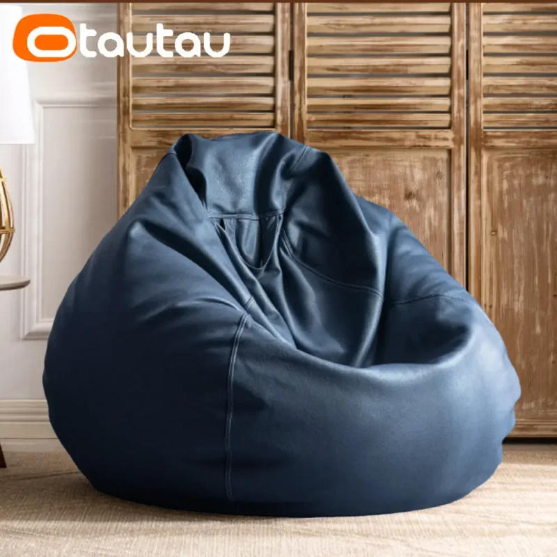 Description Picture 6 of itemOTAUTAU Filled 70cm Faux Leather Bean Bag Sofas with Filler Comfy Beanbag Sofa Puff Floor Seat Chaise Lounge Pouf Chair DD004