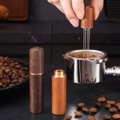 Coffee Powder Tamper Espresso Powder Stirrer Distributor Leveler Wdtstainless Steel Tools Cafe Stirring Barista Accessories