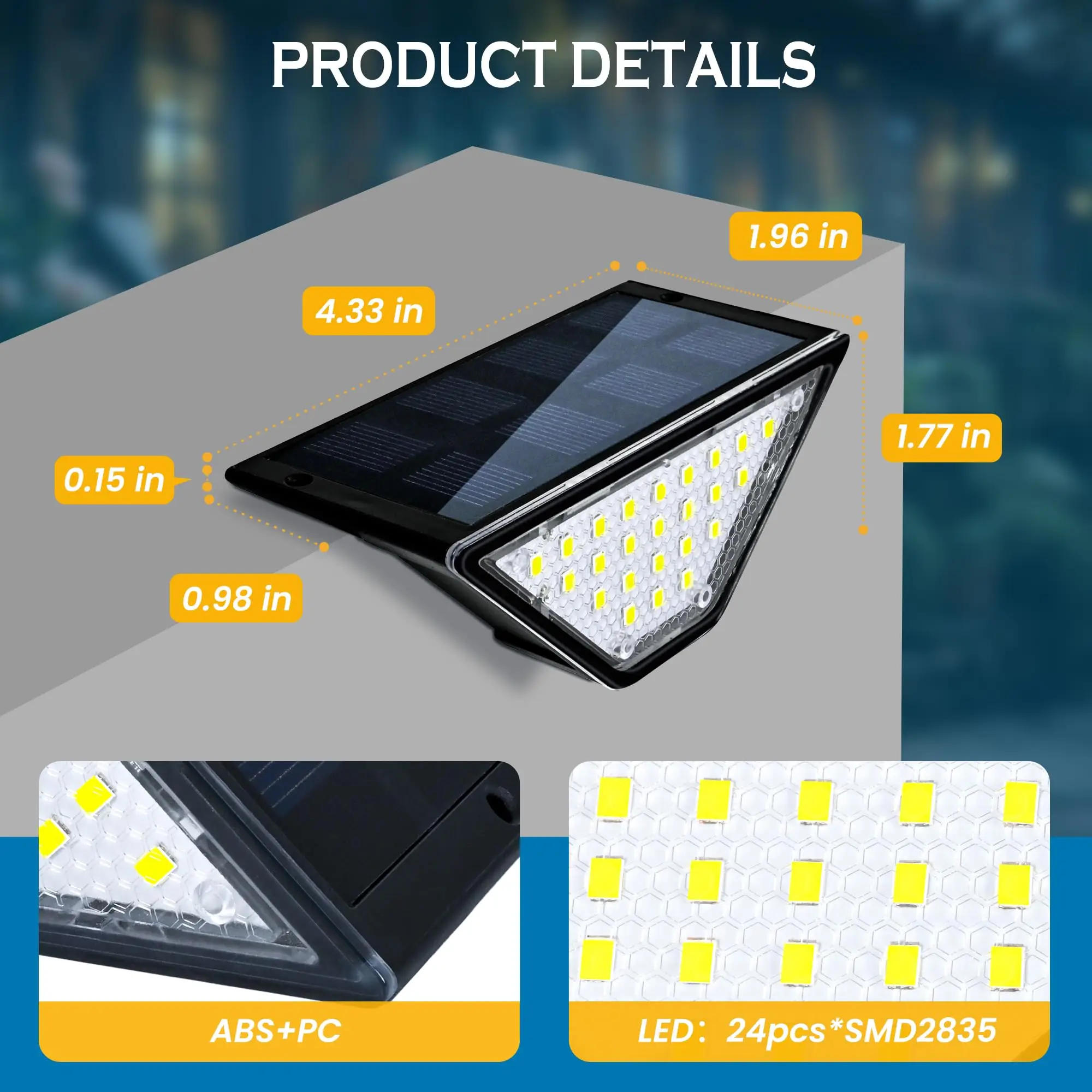Description Picture 3 of itemZILVIX 1-8 PCS Solar Step Lamp Outdoor Waterproof LED Stairs Outdoor Solar Step Lamp Solar Deck Decoration Stair Patio Lamp