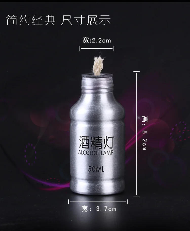 Description Picture 3 of itemPortable Metal Mini Alcohol Lamp Lab Equipment Heating Liquid Stoves for Outdoor Survival Camping Hiking Travel Without Alcohol