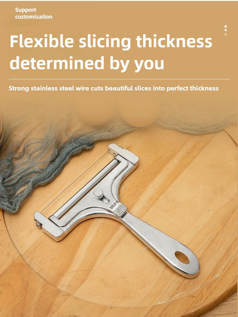 Description Picture 6 of item5-in-1 Cheese Tool System - FDA Steel Adjustable Slicer/Grater | Micro Shavings & Butter Blocks |Non-Slip Handle + Blade Guard