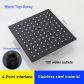 8 inch square black