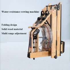 Multi Stage Adjustable Solid Wood Household Oversized Water Tank Resistance Adjustable Foldable Water Resistance Rowing Machine