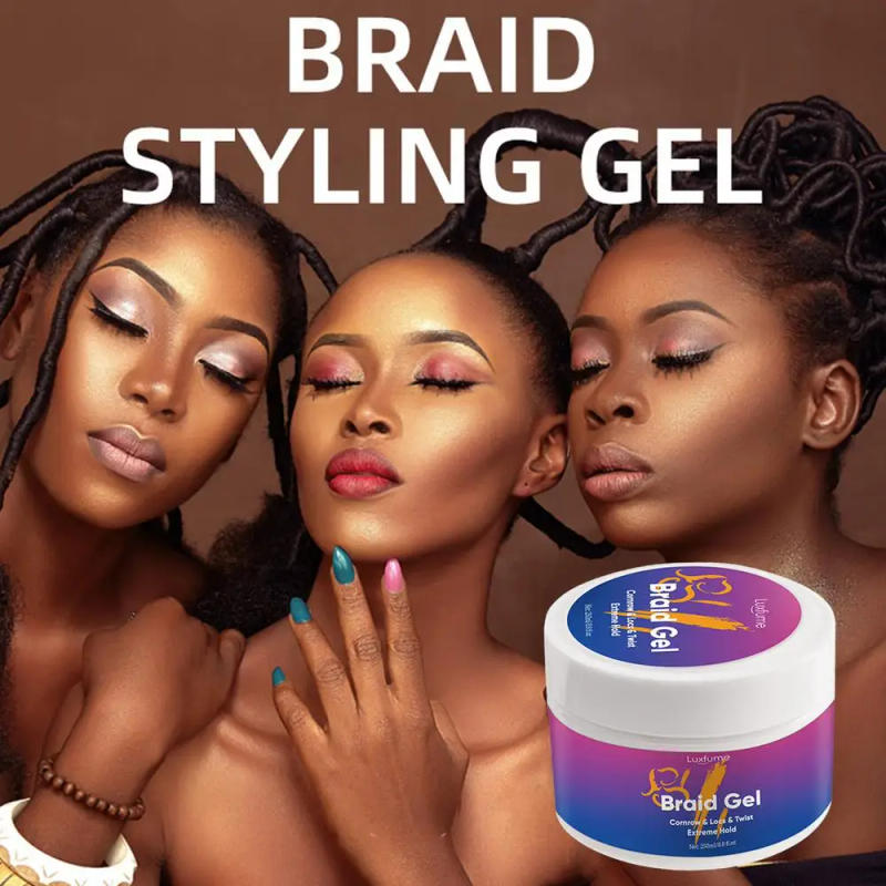 Description Picture 3 of itemHair Conditioning Gel 250ml Extra Hold Control Edge Braid Gel Extreme Hold And Control Edge Braid Gel Extra Hold Styling Wax For
