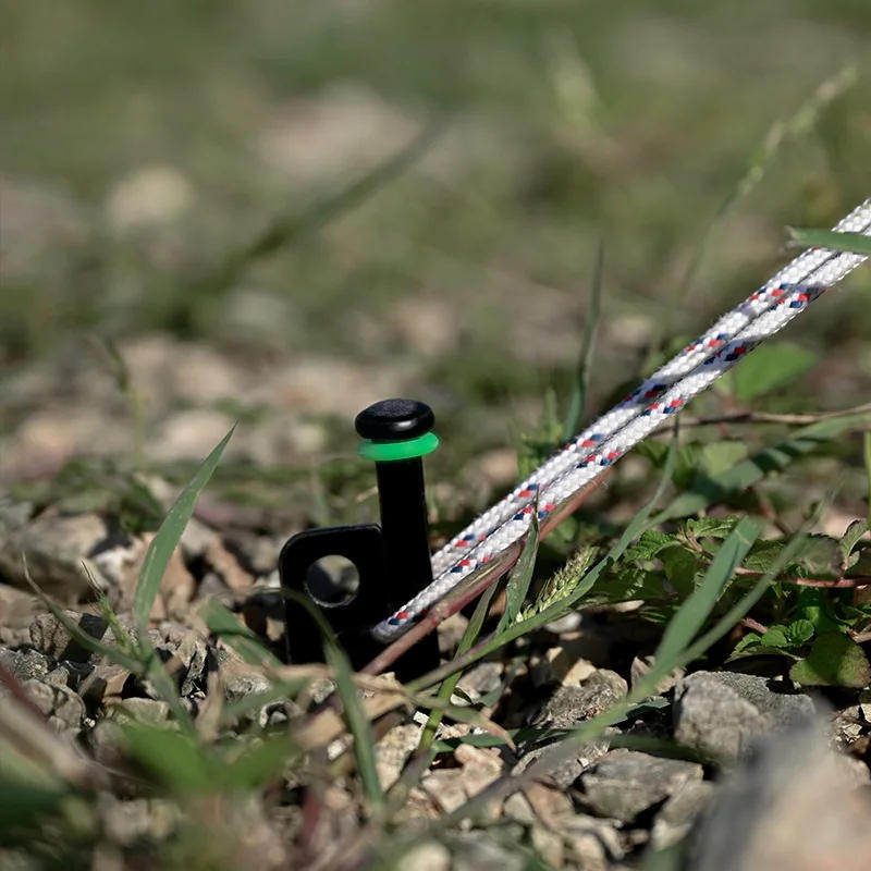 Description Picture 2 of itemOutdoor Camping Equipment Luminous Ring Nails Edc Gadgets Multifunctional Silicone Ring Tent Camping Accessories Hiking