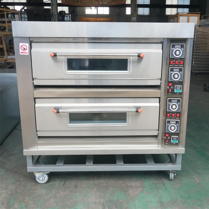 Description Picture 4 of item2 Layers 4 plates Oven Electric Gas Multilayer Commercial Household Bakery Toaster Pizza Timing Baking Kitchen Appliances