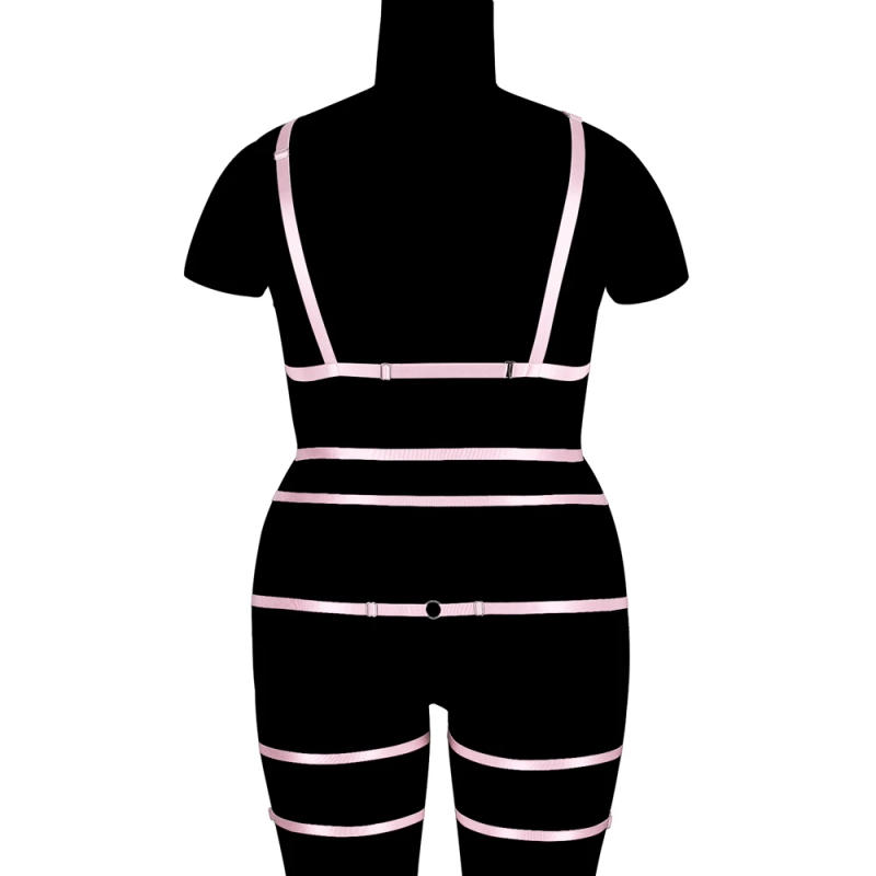 Description Picture 5 of itemPentagram Body Bondage Harness For Plump Women Fetish Accessory Plus Size Lingerie Punk Cosplay Sexy Garter Harajuku Costume