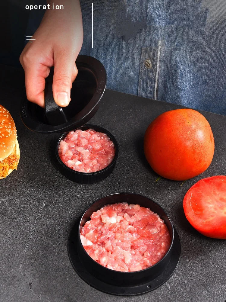 Description Picture 2 of itemRound Hamburger Presses Burger Press Beef Grill Food-Grade Hamburger Helper Meat Press Cutlets Patty Maker Mold Kitchen Gadgets