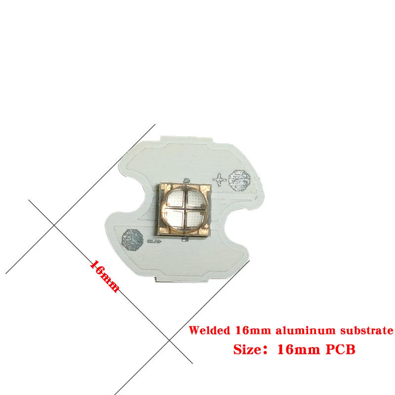 Description Picture 6 of itemUV LED full sky LG led chip led 10w 365nm T6 5050 smd led ceramic beads 45mil*4 chips 385nm 395nm 405nm can be soldered led pcb