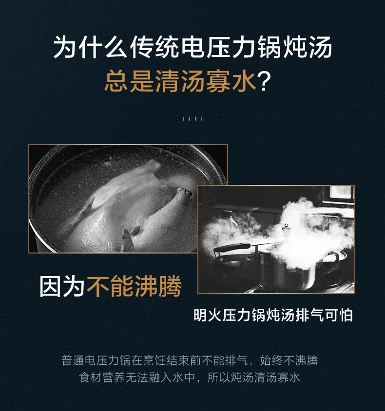 Description Picture 4 of item220V Electric Pressure Cooker Household Double Gallbladder Pressure Cooker Multifunctional Fully Automatic Smart Rice Cooker