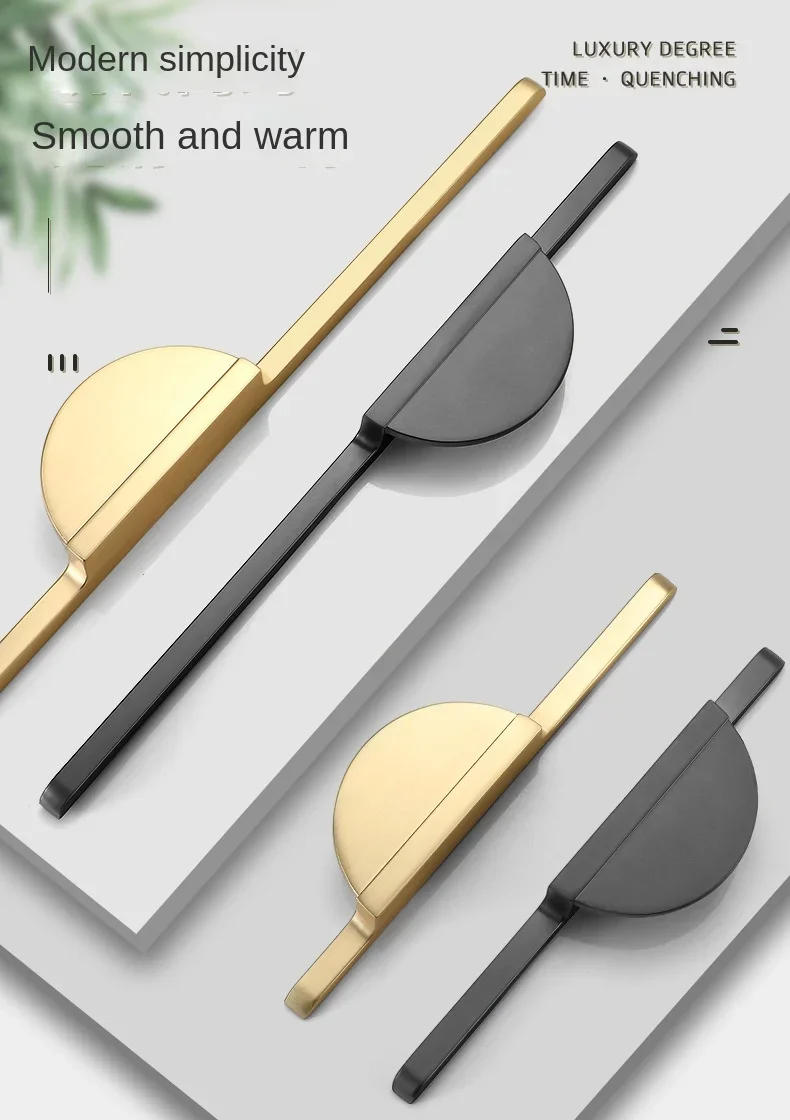 Description Picture 2 of itemNew Simple Cabinet Door Knobs Zinc Alloy Cupboard Handle Home Room Wardrobe Handles Furniture Door Pulls