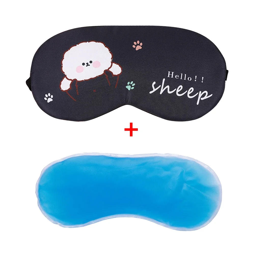 Description Picture 5 of item1Pc Sleeping Rest Ice Eye Shade Cooler Bag Sleeping Mask Cover Ice Pack Cold Relaxing Eyes Care Gel Health Care Tool